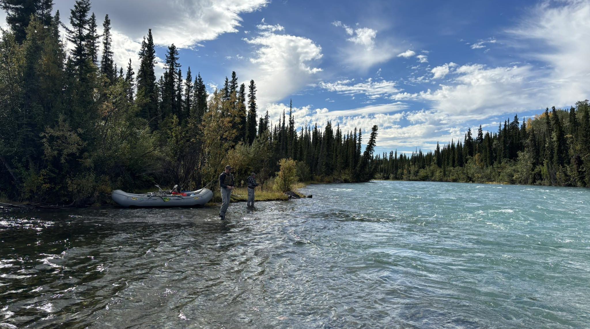 Rafting the Copper River in Alaska